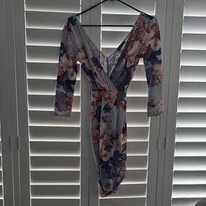 Fashion Nova Floral Long Sleeve Dress